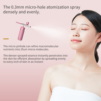 Mini kit de maquillage aérographe portable rechargeable par USB avec fond de teint maquillage aérographe 2 tasses de capacité