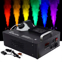 Machine à fumée à effet colonne d'air avec éclairage RGB, télécommande, DMX512, 1500W