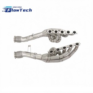 ท่อร่วมไอเสียสแตนเลสแบบความยาวเท่ากันพร้อมแผ่นกันความร้อนสำหรับ Audi R8 5.2 V10 Performance - Product Image 4