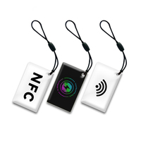 2024 WeiTai EM4305 NFC Epoksi Akıllı Etiket Çift Taraflı Mini RFID Su Geçirmez Üyelik Kartı