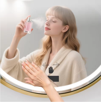 Interrupteur Tactile Intelligent à Capteur pour Miroir de Salle de Bain LED 12V 5A 60W, Marche/Arrêt, Variateur d'Intensité, Éclairage pour Miroir de Maquillage, IP41, Portée de Détection 0-3m