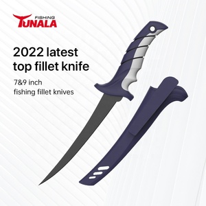 Bằng Sáng Chế Sản Phẩm Miễn Phí Mẫu Bán Hot Mềm Cao Su Xử Lý PP + TPR Fishing Knife Thép Không Gỉ Round Corner Knife - Product Image 1