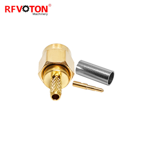 Nhà máy cung cấp <span class=keywords><strong>50</strong></span> <span class=keywords><strong>ohm</strong></span> mạ vàng cho <span class=keywords><strong>SMA</strong></span> nam cắm uốn đồng thau cho rg316 RG174 lmr100 Cáp RF Coax kết nối đồng trục Chứng Khoán - Product Image 6