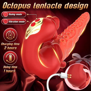 Estimulador Clitoriano Vibrador Juguetes Sexuales para Mujeres Vibradores de Impulso Lingual Dildo Rosa Juguetes Sexuales con 10 Modos de Balanceo y Vibración - Product Image 6