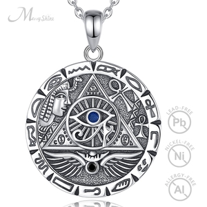 Collar con Colgante <span class=keywords><strong>de</strong></span> <span class=keywords><strong>Ojo</strong></span> <span class=keywords><strong>de</strong></span> <span class=keywords><strong>Ra</strong></span> Egipcio <span class=keywords><strong>de</strong></span> Merryshine, Cadena Unisex con Símbolo <span class=keywords><strong>de</strong></span> Protección para Hombres <span class=keywords><strong>y</strong></span> Mujeres - Product Image 1