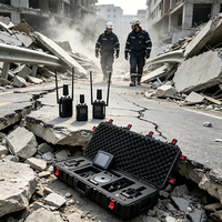 Détecteur de vibrations acoustiques optiques 10 sondes Détection simultanée Étanchéité IP66 Localisateur de survivants en cas de effondrement de bâtiments