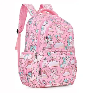 Школьная сумка для девочек и мальчиков, Модный вместительный Детский рюкзак с принтом единорога и динозавра, ранец