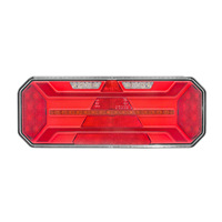 Feu arrière de camion multifonction LED combiné (stop/clignotant/feu arrière/feu de recul) avec feu de brouillard arrière pour camion et remorque