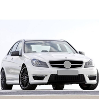 Kit carrosserie complet pour Mercedes Benz Classe C W204 2011-2014, mise à niveau C63 AMG : pare-chocs avant et arrière, capot, phares, feux arrière, rétroviseurs latéraux