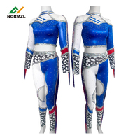 Tenue de majorette personnalisée, uniforme de majorette, tenue de majorette avec paillettes et franges, uniforme de majorette