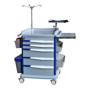 Hot Koop Concurrerende Prijs <span class=keywords><strong>Abs</strong></span> Plastic Staal Gemaakt Ziekenhuis Geneeskunde Lade Medische Winkelwagen <span class=keywords><strong>Trolley</strong></span> - Product Image 4