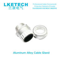 LKETECH M32 Presse-étoupe en alliage d'aluminium étanche IP68 pour câble basse tension, diamètre 18-25mm, connecteur anodisé dur de haute qualité