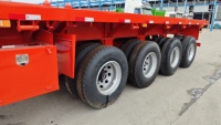 Semi-remorque plateau porte-conteneurs 40 pieds pour transport d'équipements en acier, avec pneus 12R22.5, pour 2/3/4 essieux – Meilleures ventes