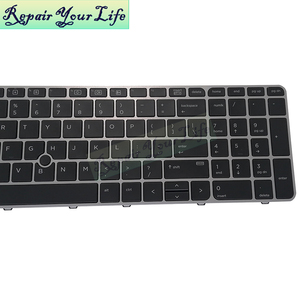 <span class=keywords><strong>Clavier</strong></span> d'ordinateur portable américain rétroéclairé pour <span class=keywords><strong>HP</strong></span> <span class=keywords><strong>EliteBook</strong></span> <span class=keywords><strong>850</strong></span> <span class=keywords><strong>G3</strong></span> <span class=keywords><strong>850</strong></span> G4 755 <span class=keywords><strong>G3</strong></span> 755 G4 15U <span class=keywords><strong>G3</strong></span> G4 6037B0113801 SN9145BL <span class=keywords><strong>clavier</strong></span> cadre argenté - Product Image 4