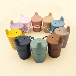 Bouteille d'eau en silicone de qualité alimentaire non toxique 2021, tasse en silicone pour bébé - Product Image 5