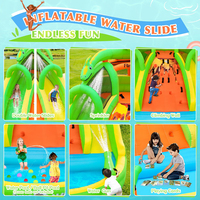 FBsport Château gonflable avec toboggan aquatique pour adultes, Airtrack gonflable, Toboggan aquatique gonflable, Château gonflable avec toboggan aquatique