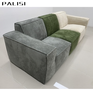Tipe baru kemasan kotak <span class=keywords><strong>Sofa</strong></span> kompresi ruang tamu Set <span class=keywords><strong>Sofa</strong></span> kain <span class=keywords><strong>corduroy</strong></span> Set <span class=keywords><strong>Sofa</strong></span> Modular kedap udara kopi coklat - Product Image 5