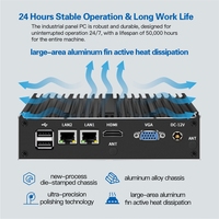2 LAN 6 USB 2 COM DDR4 J6412 Nuevo Win10/Linux Embedded Industrial MINI PC con enchufe de EE. UU.