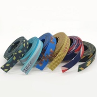 Sangle en toile enduite de PVC, robuste, avec logo personnalisé, couleur unie, imprimée en relief, pour collier de chien et accessoires équestres