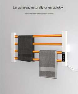 Accesorios de Baño; <span class=keywords><strong>Toallero</strong></span> Eléctrico Calefactor de <span class=keywords><strong>Acero</strong></span> <span class=keywords><strong>Inoxidable</strong></span> con Pantalla Digital y Control de Temperatura - Product Image 4