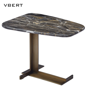 WBERT-Muebles de sala de estar de diseño nórdico-italiano moderno Simple personalidad luz lujo lado mesita de noche esquina para villas - Product Image 1