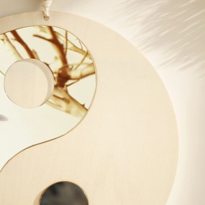 <span class=keywords><strong>Miroir</strong></span> mural en bois Yin & Yang <span class=keywords><strong>Feng</strong></span> <span class=keywords><strong>Shui</strong></span> pour salon, décoration d'intérieur, nouvelle collection - Product Image 4