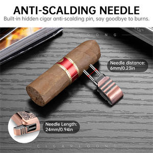 CIGARLOONG Porte-aiguille multifonctionnel en acier inoxydable à lame tranchante pour perceuse à cigares cachée avec emballage dans boîte-cadeau - Product Image 4