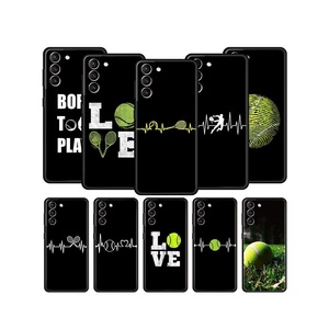 Balle de Tennis Sport Téléphone étui pour samsung Galaxy S24 S23 S22 <span class=keywords><strong>S20</strong></span> Ultra S21 <span class=keywords><strong>FE</strong></span> 5G S10 S9 Plus S10E S8 Couverture En Silicone Souple - Product Image 2