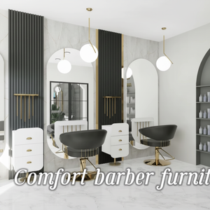 Espejo de Maquillaje Plegable de Aluminio de Lujo Moderno, Muebles de Salón de Belleza, Construcción Metálica Duradera, Uso Comercial, Muebles de Barbería - Product Image 3