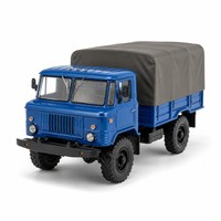 Camion RC de qualité hobby 4x4 2,4 GHz avec chargeur 60A, utilitaire classique tout-terrain, style bleu ABS+métal, fonction Follow Me, 2 canaux, télécommande 30-50m