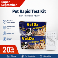 BEST VET Kit de test rapide vétérinaire pour la détection de la peste canine, de l'Ehrlichia, de la Babesia et de l'Anaplasma, kits de test rapide en une étape