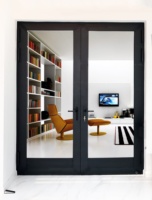 Porte à battants en aluminium à triple vitrage, insonorisée, populaire à Vancouver, Québec, Canada, pour villa et maison