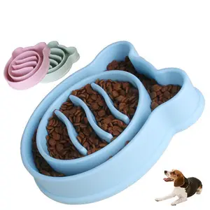 Boîte à lunch pour chien de compagnie à prix compétitif dispositif de restauration lente pour chien bassin à riz anti-étouffement