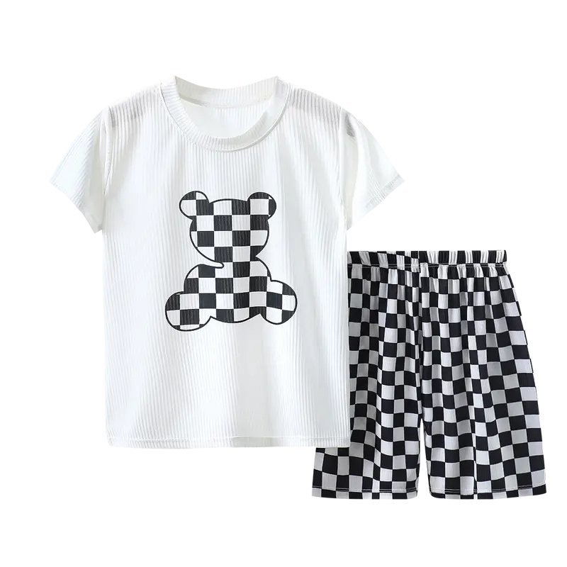 Baby Letter Graphic Kids Babykleding T-Shirt & Short/Tweedelige Pasgeboren Baby Twin Sets / 2022 Zomer Nieuwe Meisjes Kleding Sets