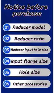 Hợp kim nhôm nhỏ hộp số rv30 ba pha động cơ không đồng bộ vô tận hộp số - Product Image 2