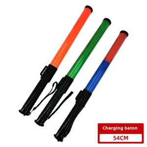 54cm vàng LED giao thông <span class=keywords><strong>Baton</strong></span> nhựa huỳnh quang thanh cho đường bộ sơ tán lệnh an toàn ánh sáng để sạc sản phẩm - Product Image 3