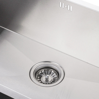 Évier de cuisine multifonctionnel fait main en acier inoxydable 201 SUS304 316 de grande taille, à encastrer, de qualité supérieure, moderne, ODM