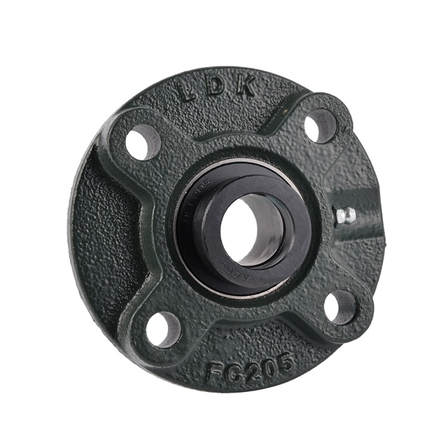 LDK High Vibration Resistance Cast Iron Housing NAFC210 Flange Cartridge Bearing Units for Agricultural Industry