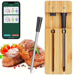 Thermomètre à viande numérique FM205 à double <span class=keywords><strong>sonde</strong></span>, intelligent, sans fil, Bluetooth, pour grillades, <span class=keywords><strong>cuisson</strong></span> au four, vente chaude - Product Image 1