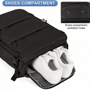 Multifunctional Custom Large Capacity Usb Charging <b>Black</b> <b>Backpack</b> Travel Storage Bag Durable Business Computer <b>Backpack</b> - Product Image 4