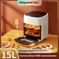 Friteuse numérique 12L 15L Meilleur mini rack chaud sans huile comme on le voit Friteuse Fours sans huile