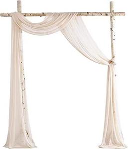 Ensemble de tissu de draperie d'arc de mariage détachable nouvelle arrivée rideau de fond transparent pour les cérémonies de mariage et la décoration de plafond de fête - Product Image 2