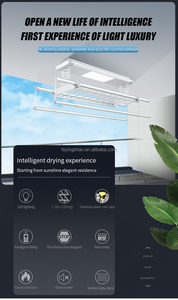 Support suspendu en aluminium rétractable électrique intelligent pour le séchage des vêtements Application Smart Life 5.01 Commentaires Produit pour maison intelligente - Product Image 5