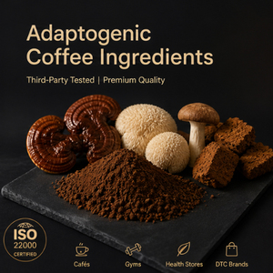 <span class=keywords><strong>Poudre</strong></span> de café aux champignons fonctionnels OEM pour marque privée, approvisionnement <span class=keywords><strong>en</strong></span> gros, favorisant l'énergie, la concentration et l'immunité - Product Image 5