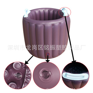 Inflatable <b>Bucket</b> 10-15L Collapsible Portable Multi-Purpose Water Storage For Home Car Washing Beverage Cooling - Product Image 3