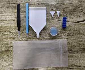 Kits d'art diamanté Fleurs et Papillons Paysagers, Peintures de gemmes à forage rond <span class=keywords><strong>complet</strong></span> pour la décoration murale de la maison - Product Image 4