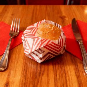 Papier ciré écologique biodégradable résistant à la graisse pour emballage alimentaire, sandwich, boulette de riz, rouleau de poulet, hamburger - Product Image 3