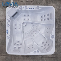 Hôtels Bains à remous extérieurs Bain à remous chaud d'hydromassage Bain à remous extérieur pour 5 personnes avec chaise longue