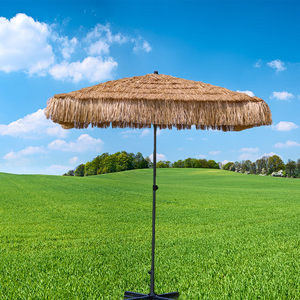 Parapluie bohème extérieur bon marché <span class=keywords><strong>parasol</strong></span> naturel chaume parapluie hawaïen paille <span class=keywords><strong>raphia</strong></span> plage piscine jardin patio Parasols robustes - Product Image 3