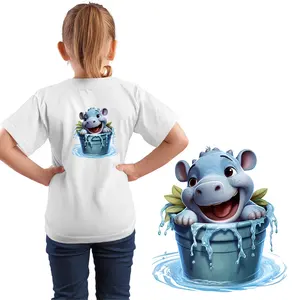 Cute Fat Animal Panda Pine Dog DIY Heat Transfer Children's Clothing T-shirt Thermal Transfer Stickers Decoration Printing